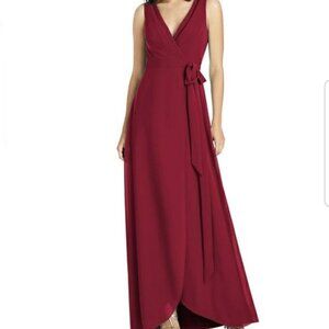 NEW Jenny Packham Bordeaux Red Bridesmaid Sleeveless Evening Maxi Dress P2824